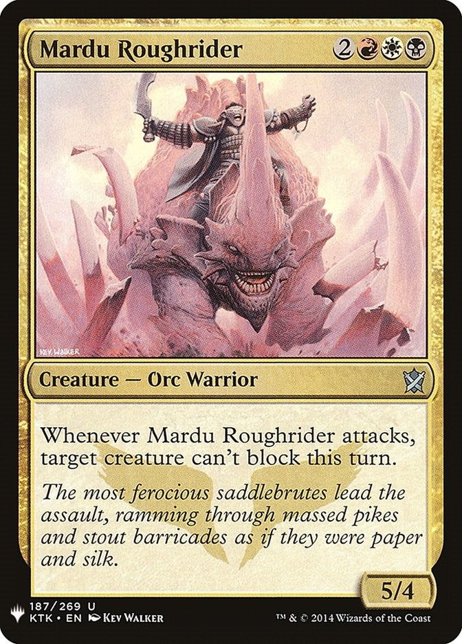 Image for Mardu Roughrider (187) [The List Reprints] - Magic: The Gathering