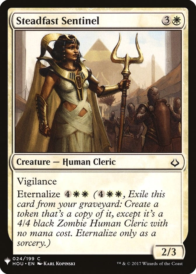 Image for Steadfast Sentinel (24) [The List Reprints] - Magic: The Gathering