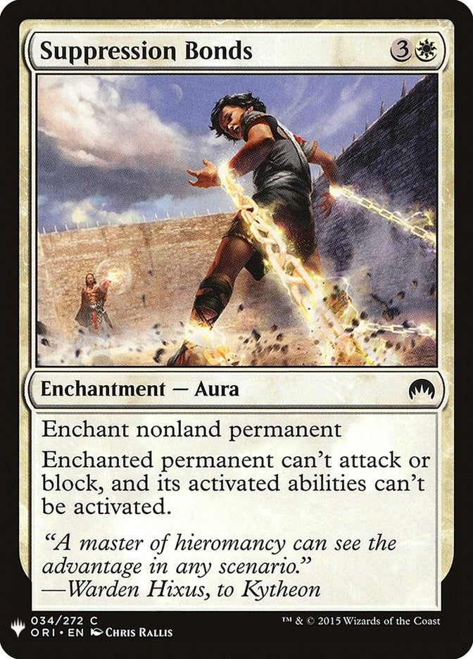 Image for Suppression Bonds (34) [The List Reprints] - Magic: The Gathering