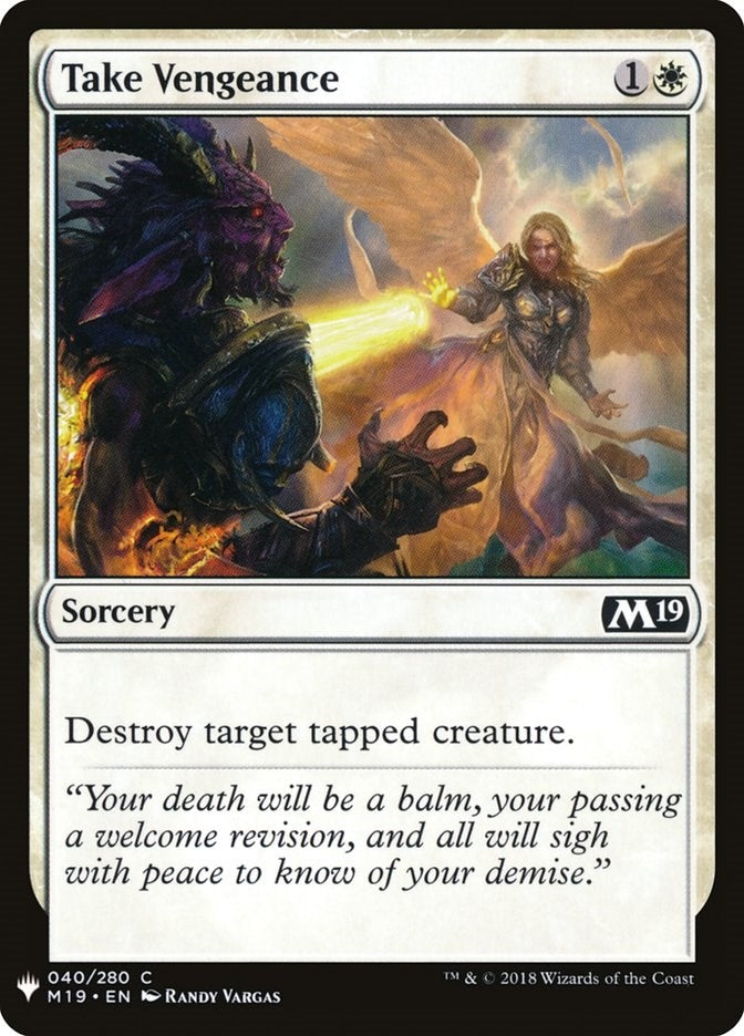 Image for Take Vengeance (40) [The List Reprints] - Magic: The Gathering
