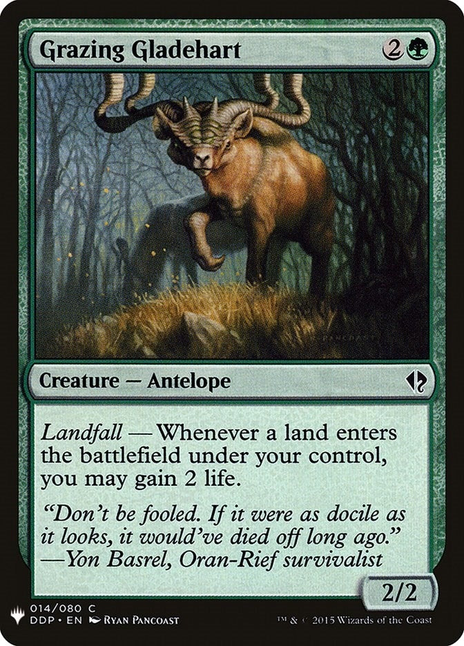 Image for Grazing Gladehart (14) [The List Reprints] - Magic: The Gathering