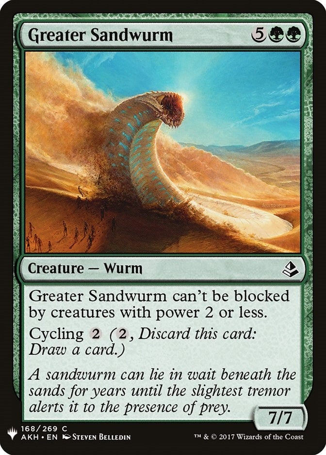 Image for Greater Sandwurm (168) [The List Reprints] - Magic: The Gathering
