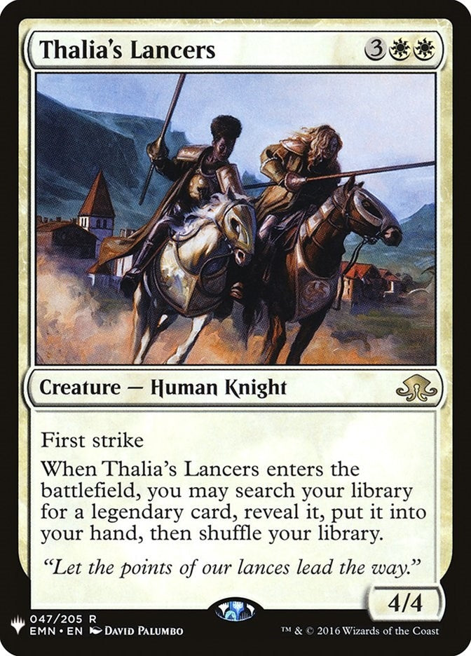 Image for Thalia's Lancers (047/205) [The List Reprints] - Magic: The Gathering