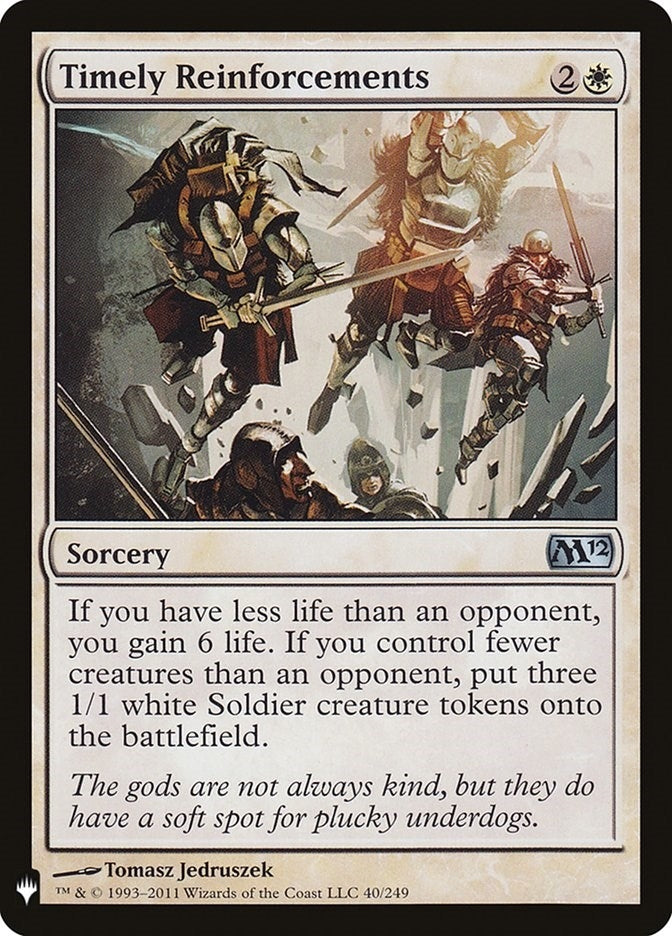 Image for Timely Reinforcements (40) [The List Reprints] - Magic: The Gathering