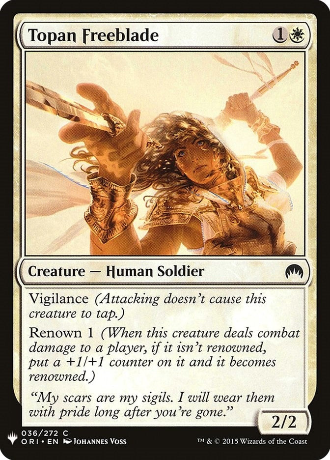 Image for Topan Freeblade (36) [The List Reprints] - Magic: The Gathering