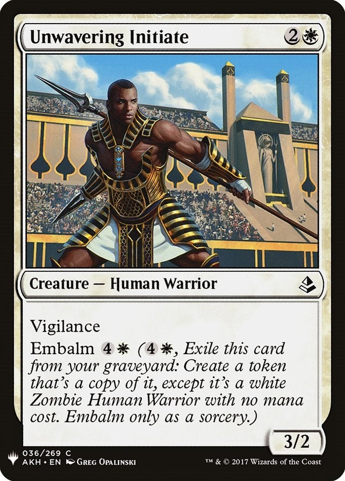 Image for Unwavering Initiate (36) [The List Reprints] - Magic: The Gathering