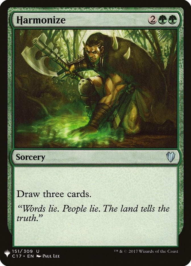 Image for Harmonize (C17) (151) [The List Reprints] - Magic: The Gathering