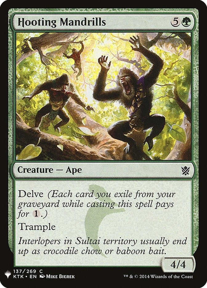 Image for Hooting Mandrills (137) [The List Reprints] - Magic: The Gathering