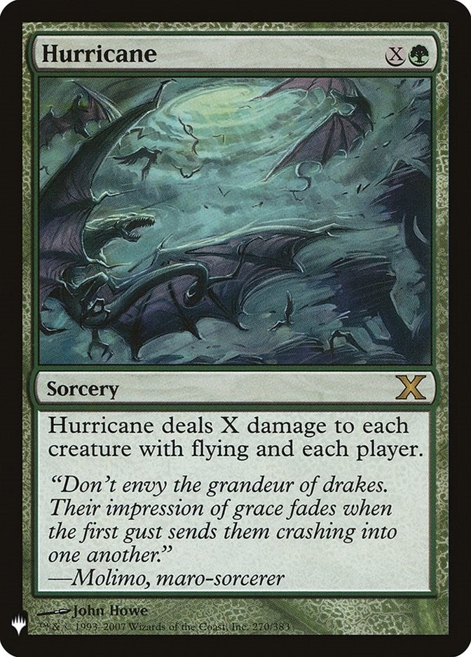 Image for Hurricane (270/383) [The List Reprints] - Magic: The Gathering