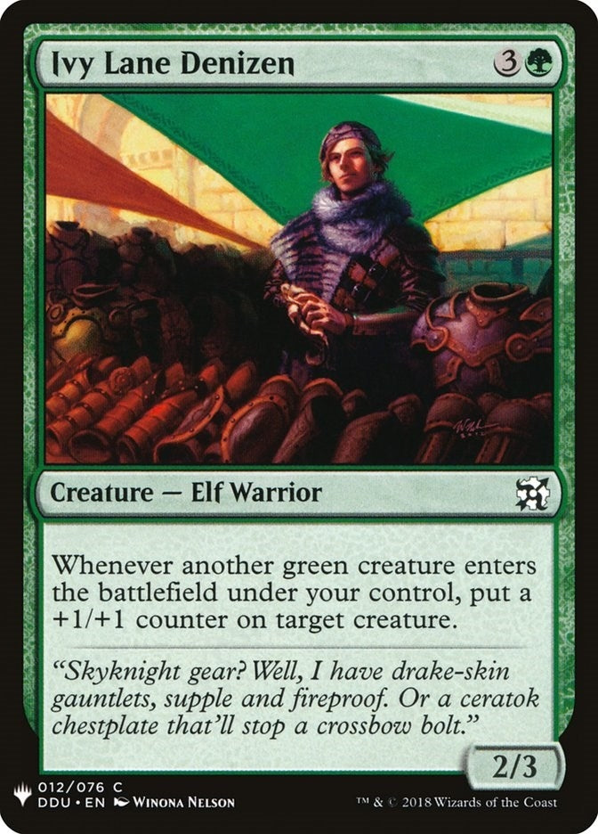 Image for Ivy Lane Denizen (12) [The List Reprints] - Magic: The Gathering