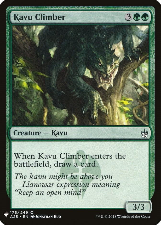 Image for Kavu Climber (175) [The List Reprints] - Magic: The Gathering