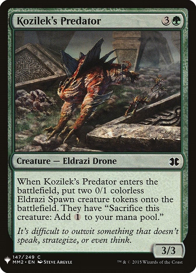 Image for Kozilek's Predator (147) [The List Reprints] - Magic: The Gathering