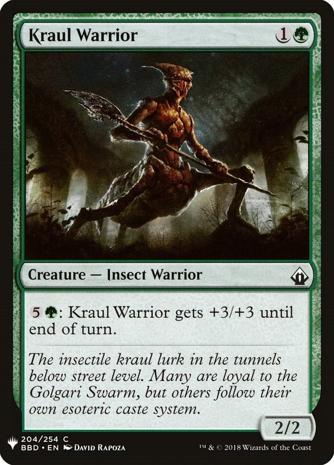 Image for Kraul Warrior (204) [The List Reprints] - Magic: The Gathering