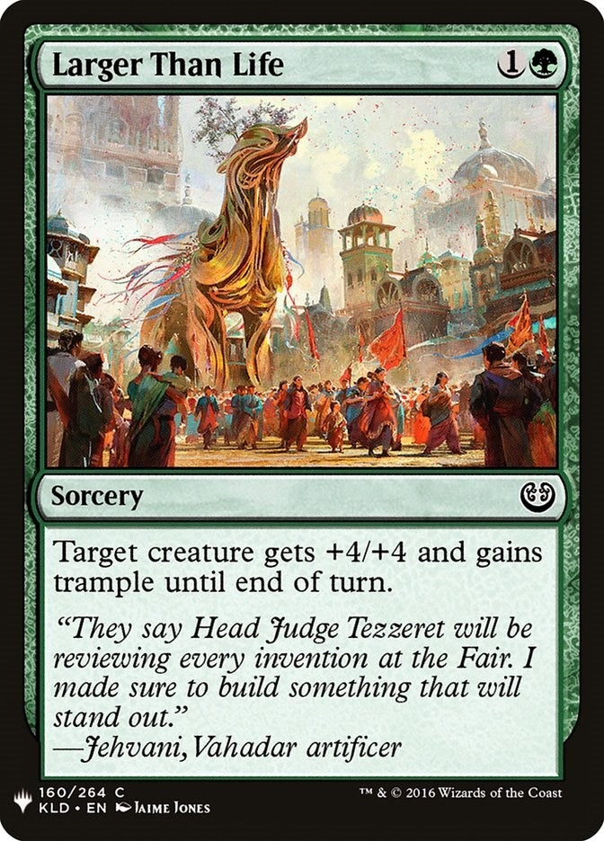 Image for Larger Than Life (160) [The List Reprints] - Magic: The Gathering