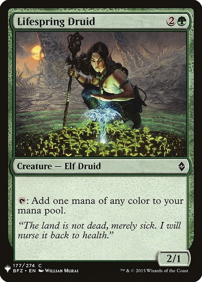 Image for Lifespring Druid (177) [The List Reprints] - Magic: The Gathering