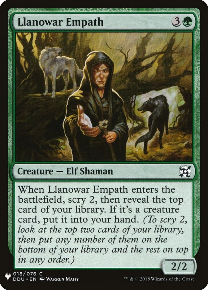 Llanowar Empath (18) [The List Reprints]