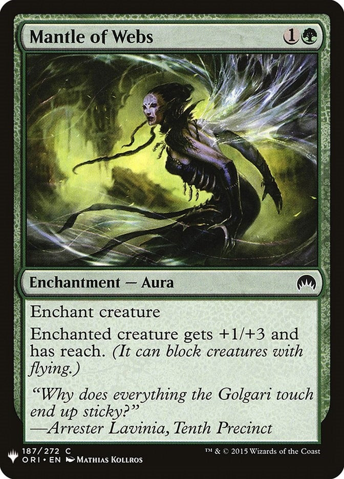 Image for Mantle of Webs (187) [The List Reprints] - Magic: The Gathering