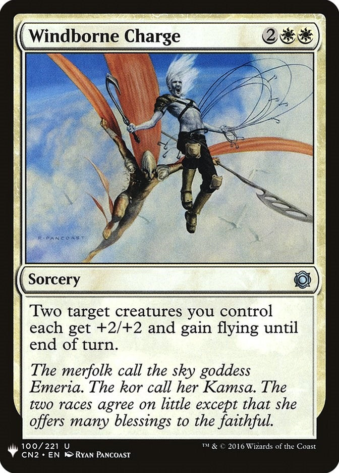Image for Windborne Charge (100) [The List Reprints] - Magic: The Gathering