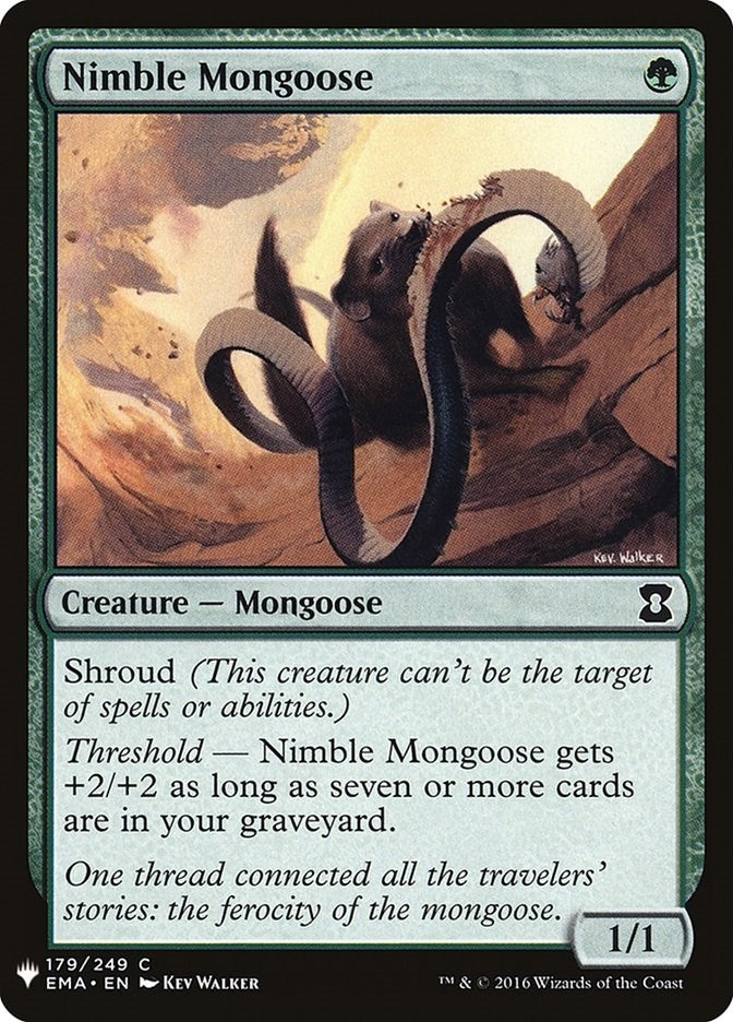 Image for Nimble Mongoose (179) [The List Reprints] - Magic: The Gathering