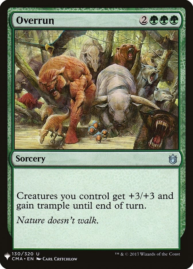 Image for Overrun (130) [The List Reprints] - Magic: The Gathering