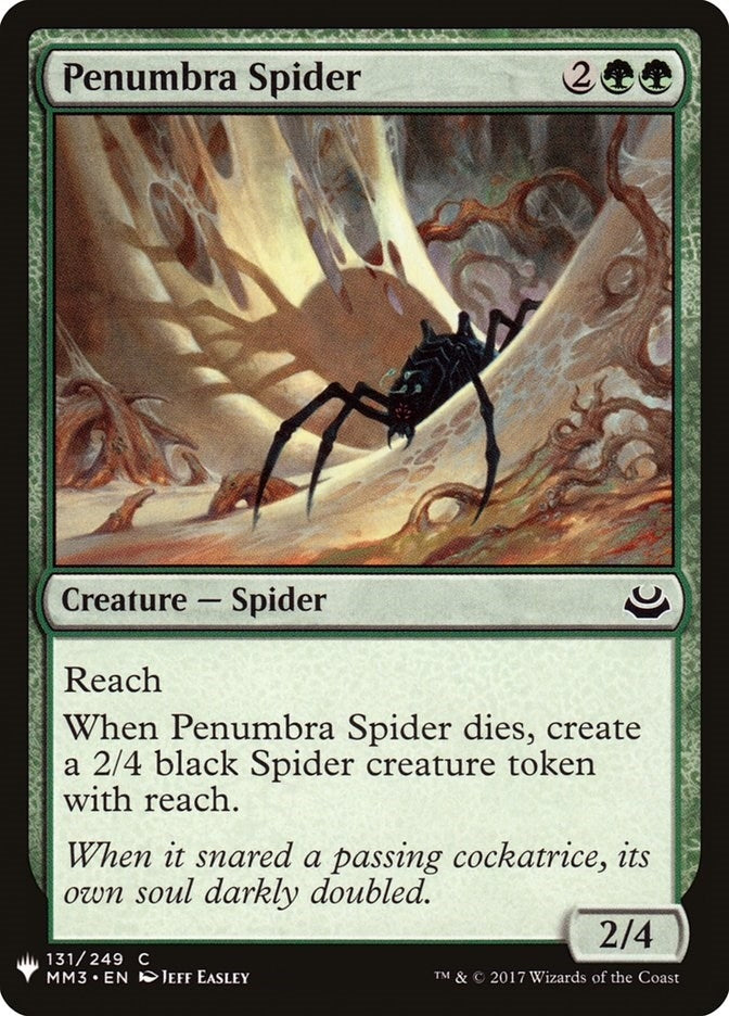 Image for Penumbra Spider (131) [The List Reprints] - Magic: The Gathering
