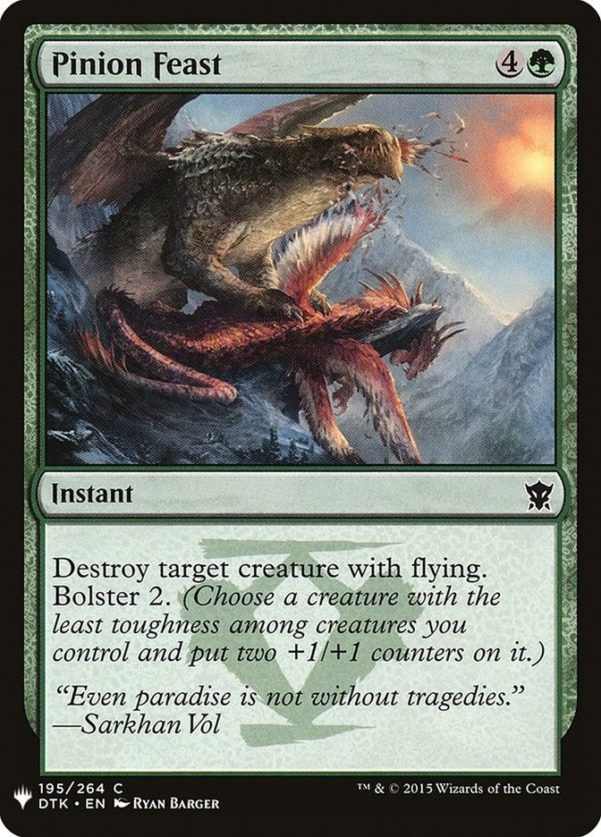 Image for Pinion Feast (195) [The List Reprints] - Magic: The Gathering