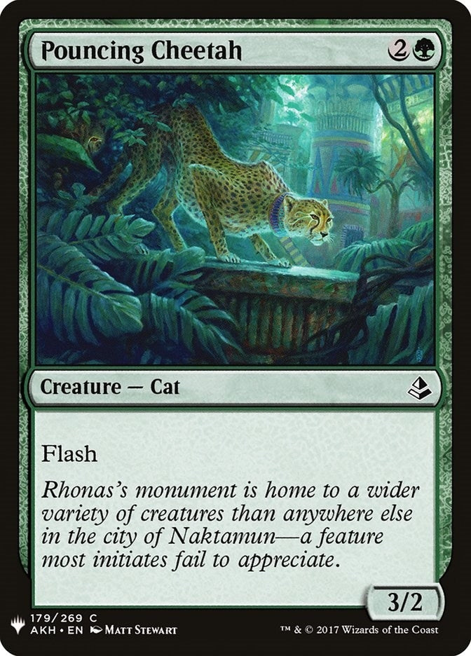 Image for Pouncing Cheetah (179) [The List Reprints] - Magic: The Gathering