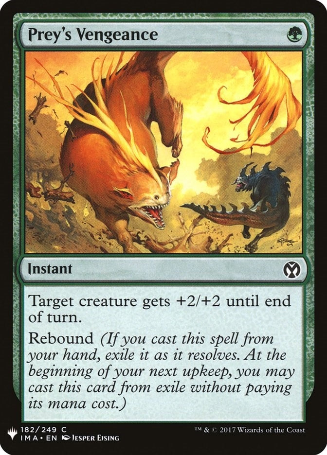 Image for Prey's Vengeance (182) [The List Reprints] - Magic: The Gathering