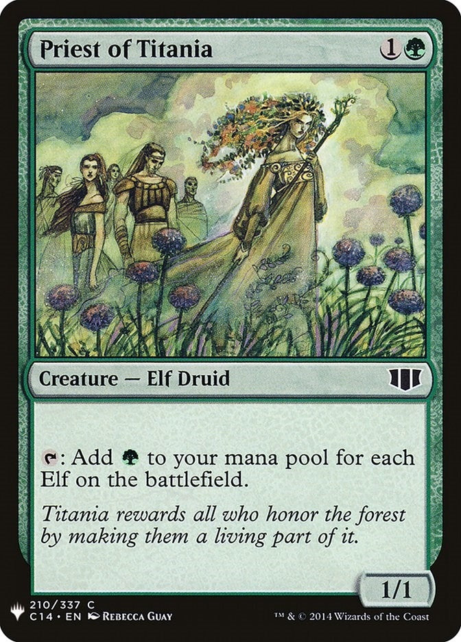 Image for Priest of Titania (210) [The List Reprints] - Magic: The Gathering