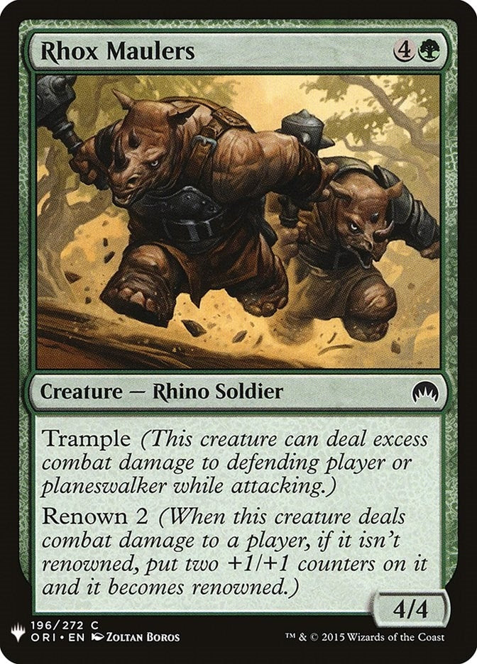 Image for Rhox Maulers (196) [The List Reprints] - Magic: The Gathering