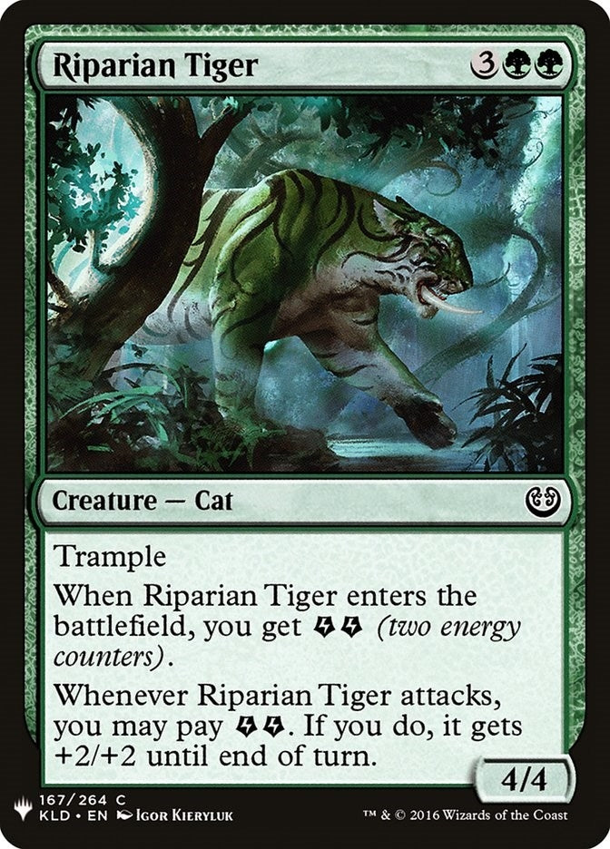 Image for Riparian Tiger (167) [The List Reprints] - Magic: The Gathering
