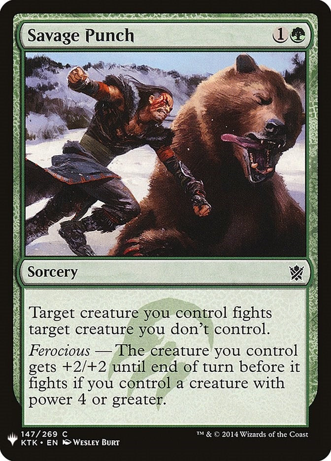 Image for Savage Punch (147) [The List Reprints] - Magic: The Gathering