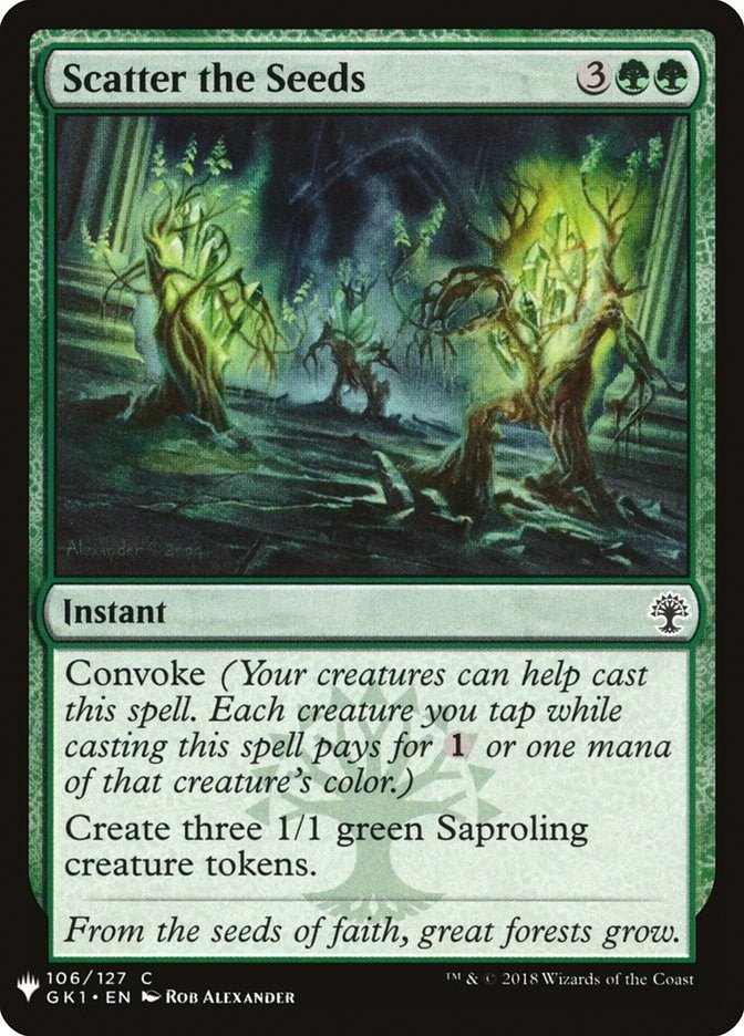 Image for Scatter the Seeds (106) [The List Reprints] - Magic: The Gathering