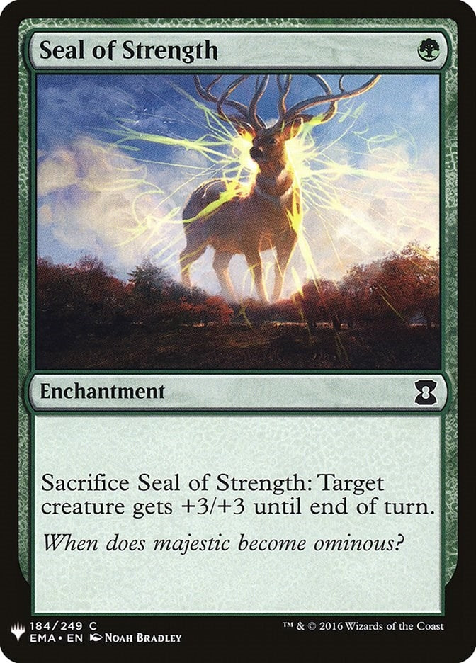 Image for Seal of Strength (184) [The List Reprints] - Magic: The Gathering