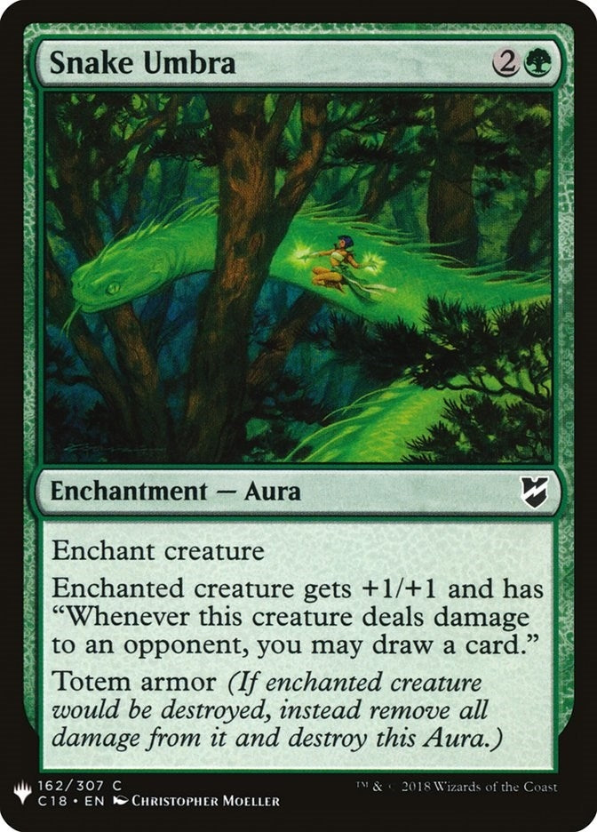 Image for Snake Umbra (162) [The List Reprints] - Magic: The Gathering