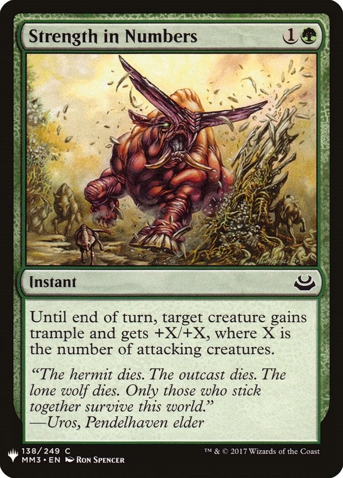 Image for Strength in Numbers (138) [The List Reprints] - Magic: The Gathering