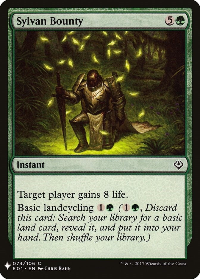 Image for Sylvan Bounty (74) [The List Reprints] - Magic: The Gathering