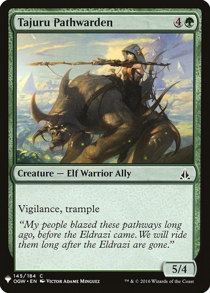 Image for Tajuru Pathwarden (145) [The List Reprints] - Magic: The Gathering
