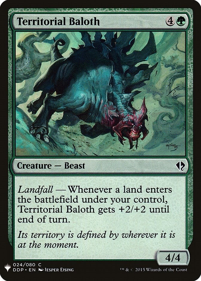 Image for Territorial Baloth (24) [The List Reprints] - Magic: The Gathering