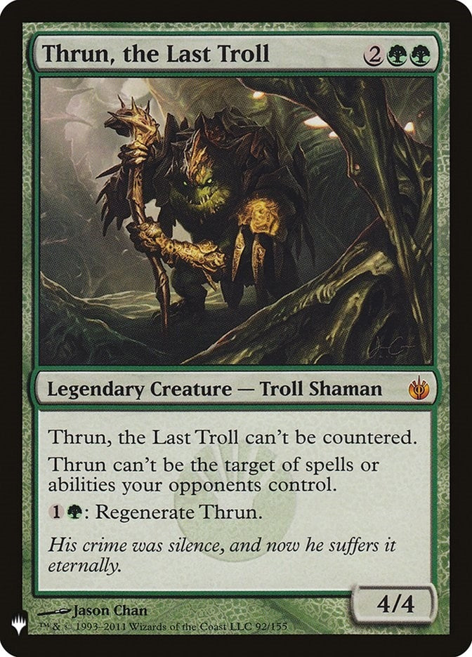 Image for Thrun, the Last Troll (92) [The List Reprints] - Magic: The Gathering