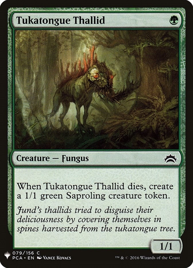 Image for Tukatongue Thallid (79) [The List Reprints] - Magic: The Gathering