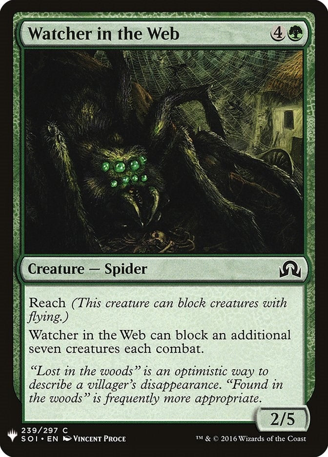 Image for Watcher in the Web (239) [The List Reprints] - Magic: The Gathering