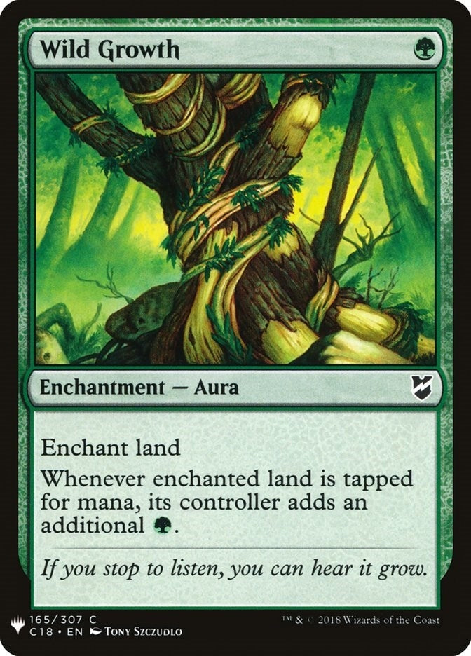 Image for Wild Growth (165) [The List Reprints] - Magic: The Gathering