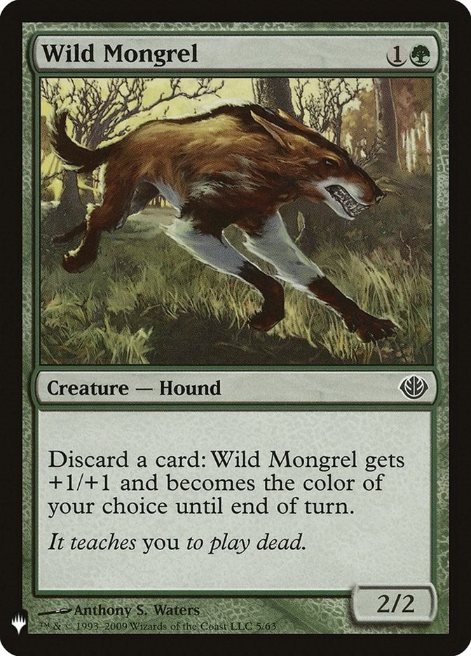 Image for Wild Mongrel (5) [The List Reprints] - Magic: The Gathering