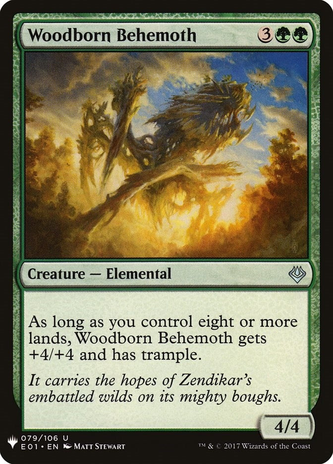 Image for Woodborn Behemoth (79) [The List Reprints] - Magic: The Gathering