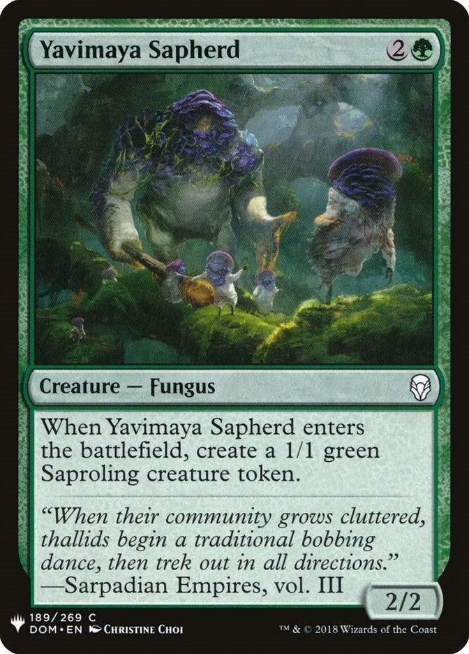 Image for Yavimaya Sapherd (189) [The List Reprints] - Magic: The Gathering