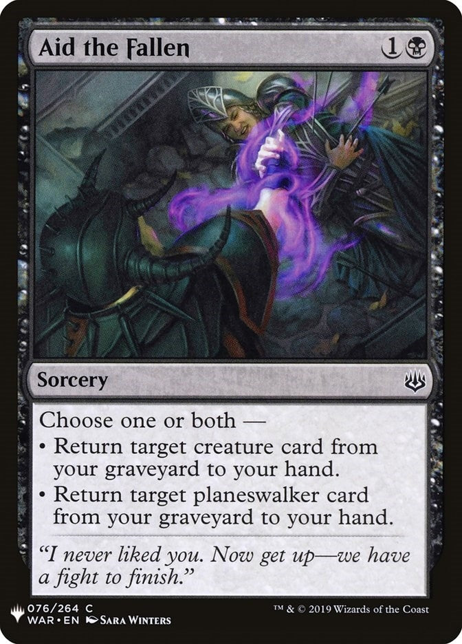 Image for Aid the Fallen (76) [The List Reprints] - Magic: The Gathering