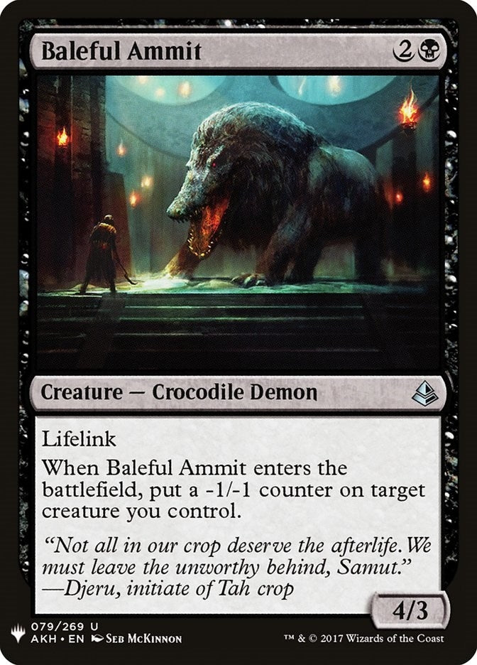 Image for Baleful Ammit (79) [The List Reprints] - Magic: The Gathering
