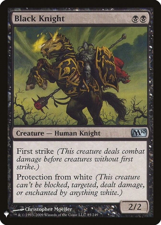 Image for Black Knight (85) [The List Reprints] - Magic: The Gathering