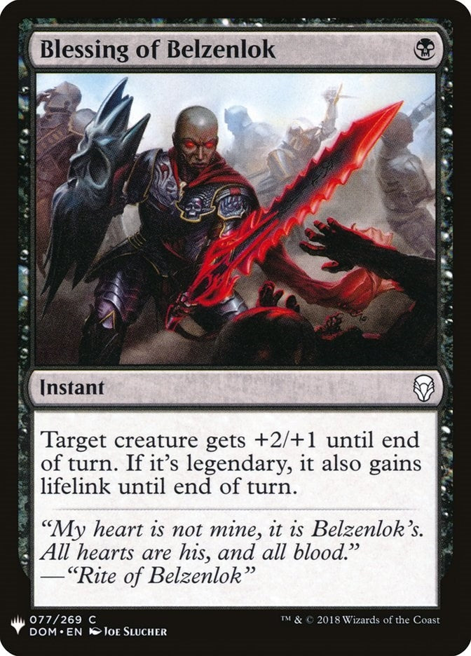 Image for Blessing of Belzenlok (77) [The List Reprints] - Magic: The Gathering